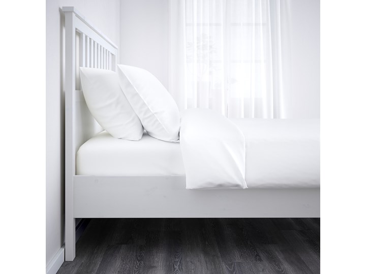 IKEA HEMNES Zestaw mebli do sypialni 4 szt, biała bejca, 140x200 cm Pomieszczenie Sypialnia Kolor Biały