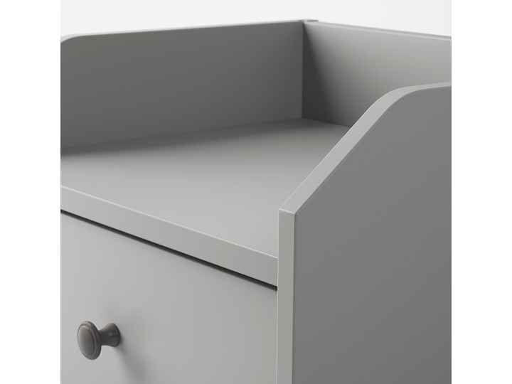 IKEA HAUGA Zestaw mebli do sypialni 4 szt, Vissle szary, 140x200 cm Pomieszczenie Sypialnia Kategoria Zestawy mebli do sypialni