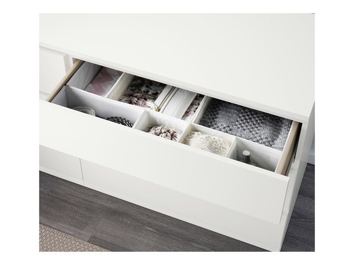 IKEA MALM Zestaw mebli do sypialni 4 szt, Biały, 180x200 cm Pomieszczenie Sypialnia