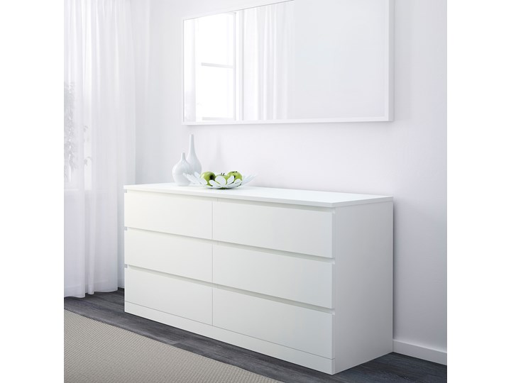 IKEA MALM Zestaw mebli do sypialni 4 szt, Biały, 140x200 cm Pomieszczenie Sypialnia Kategoria Zestawy mebli do sypialni