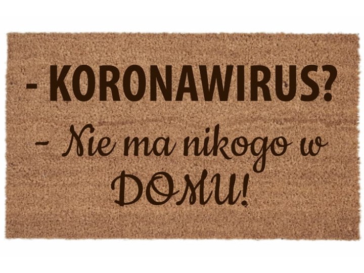 Wycieraczka koronawirus