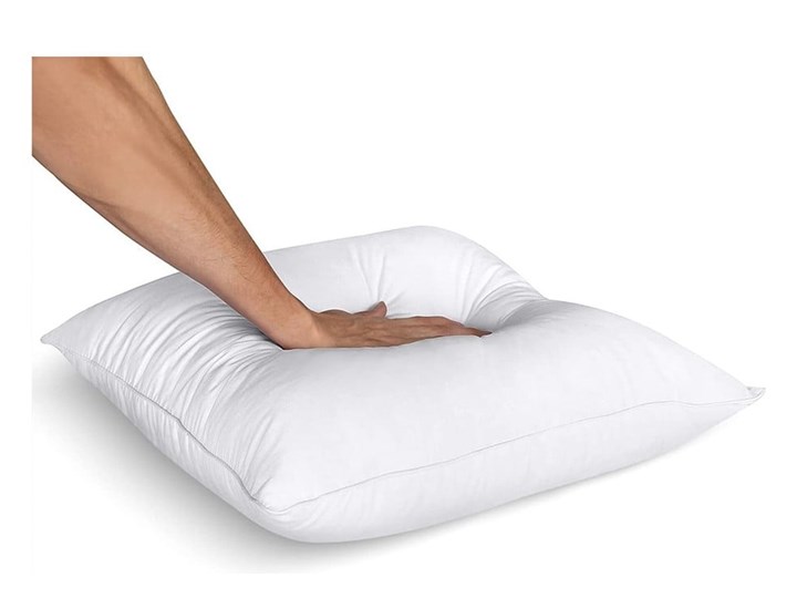 Białe wypełnienie z domieszką bawełny Minimalist Cushion Covers, 55x55 cm Poduszka syntetyczna Poduszka antyalergiczna Kolor Biały