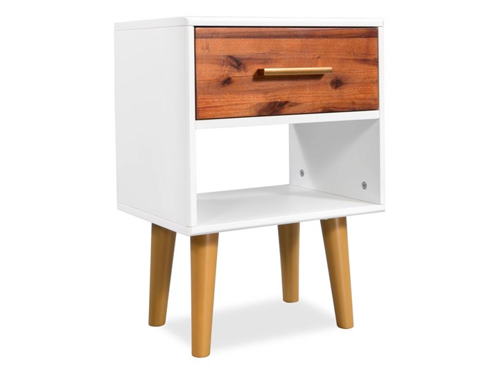 vidaXL Szafka nocna z drewna akacjowego 40x30x57 cm Drewno Płyta laminowana Płyta MDF Pomieszczenie Sypialnia