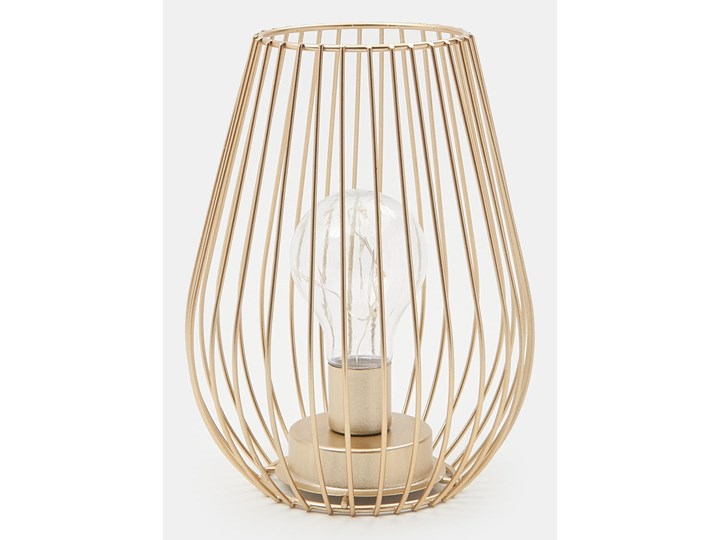 Sinsay - Lampka LED - Złoty Lampa dekoracyjna Funkcje Brak dodatkowych funkcji Metal Wysokość 21 cm Pomieszczenie Salon