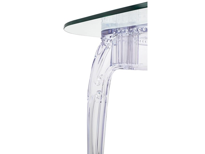 Stół transparentny King 240 x 100 Wysokość 74 cm Tworzywo sztuczne Szkło Styl Glamour
