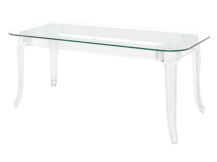 Stół transparentny King 240 x 100 Szkło Tworzywo sztuczne Wysokość 74 cm Długość(n) 240 cm