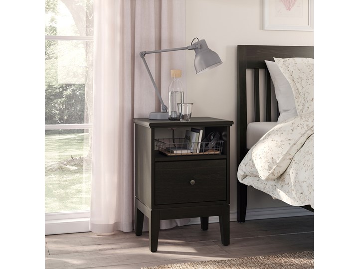 IKEA IDANÄS Zestaw mebli do sypialni 4 szt, Ciemnobrązowy, 140x200 cm Kategoria Zestawy mebli do sypialni Pomieszczenie Sypialnia