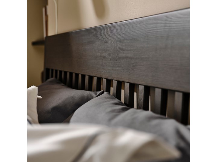 IKEA IDANÄS Zestaw mebli do sypialni 4 szt, Ciemnobrązowy, 140x200 cm Kategoria Zestawy mebli do sypialni Pomieszczenie Sypialnia