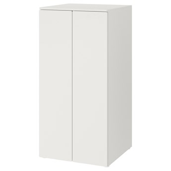 IKEA SMÅSTAD / PLATSA Szafa, Biały biały/z 3 półkami, 60x57x123 cm