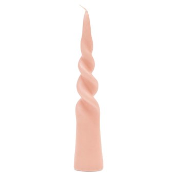 Świeca Twisted Cone Candle Pink 25 cm