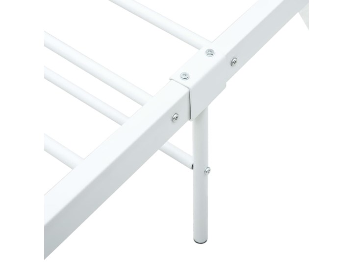 vidaXL Rama łóżka, biała, metalowa, 90 x 200 cm Liczba miejsc Jednoosobowe Łóżko metalowe Kategoria Łóżka do sypialni