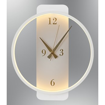 Nowoczesna lampa kinkiet LED 150-APL,01 zegar biały ozcan salon sypialnia hotel