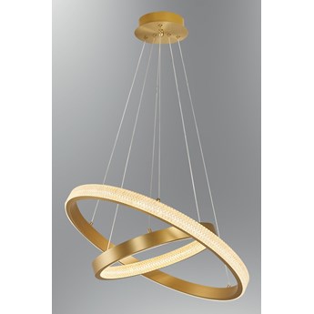 Nowoczesna lampa wisząca led ozcan 5698-2,20 patyna do salonu nad stół