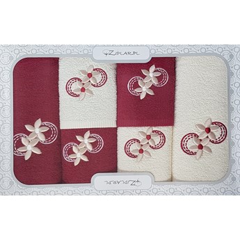 Komplet ręczników z bawełny 6-częściowy KRZF6-06
