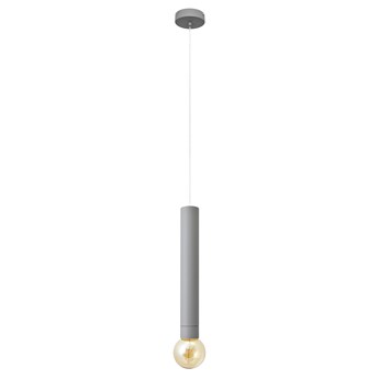 Lampa metalowa pojedyncza TUBA szara E27
