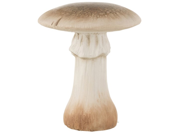 Figurka dekoracyjna Mushroom Two 22 cm beżowo-brązowa