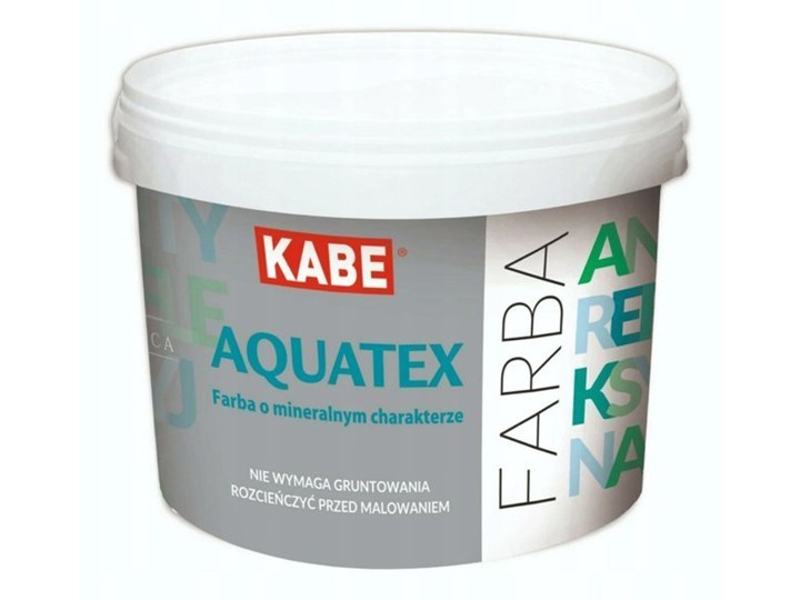 AQUATEX Farba krzemianowa oddychająca 5l Farby zewnętrzne Farby do kuchni i łazienki Farby do wnętrz Pojemność 5 L