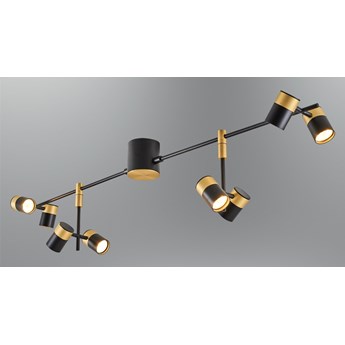Nowoczesna czarna lampa sufitowa 5040-8S,19 ozcan salon sypialnia jadalnia