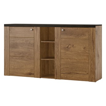 Duża dwudrzwiowa komoda z trzema wnękami do salonu Larona 155x85x37