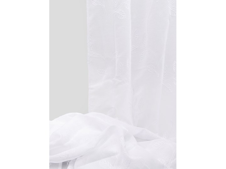 Sinsay - Zasłona - Biały 140x240 cm Zasłona prześwitująca Wzór Gładkie