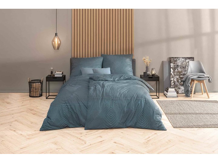 Komplet pościeli Jersey Estella Balthasar Petrol 200x220 cm 155x200 cm Kategoria Komplety pościeli 135x200 cm 200x200 cm Kolor Beżowy