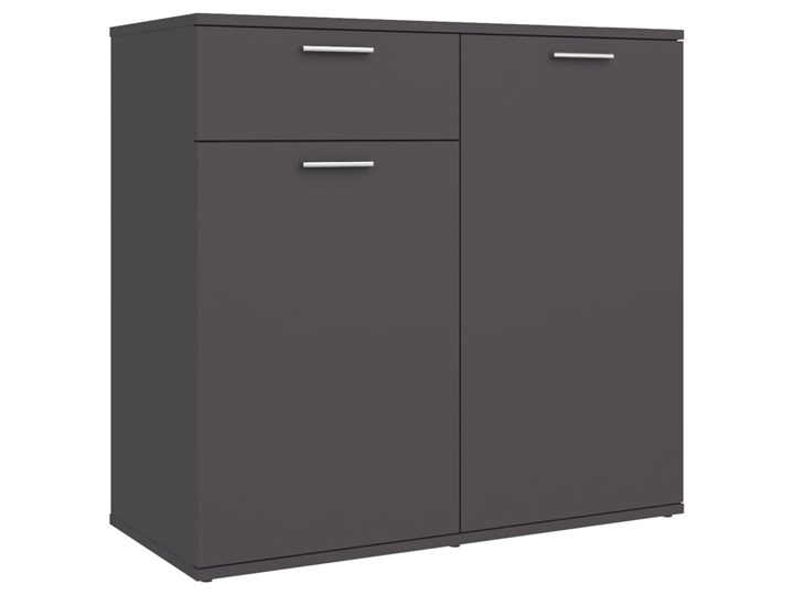 vidaXL Szafka, szara, 80x36x75 cm, płyta wiórowa Stojące Płyta meblowa Szerokość 80 cm Na zdjęcia Płyta laminowana Głębokość 36 cm Płyta MDF Kategoria Szafki i regały