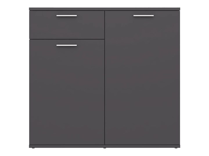 vidaXL Szafka, szara, 80x36x75 cm, płyta wiórowa Płyta meblowa Płyta laminowana Stojące Szerokość 80 cm Głębokość 36 cm Na zdjęcia Płyta MDF Kategoria Szafki i regały