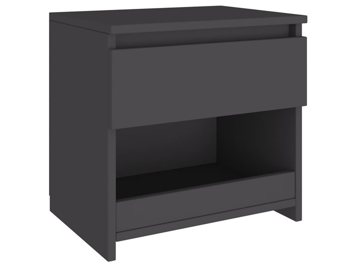 vidaXL Szafka nocna, szara, 40x30x39 cm, płyta wiórowa Szerokość 40 cm Pomieszczenie Salon Płyta MDF Płyta meblowa Płyta laminowana Głębokość 30 cm Uniwersalne Nocne Pomieszczenie Sypialnia