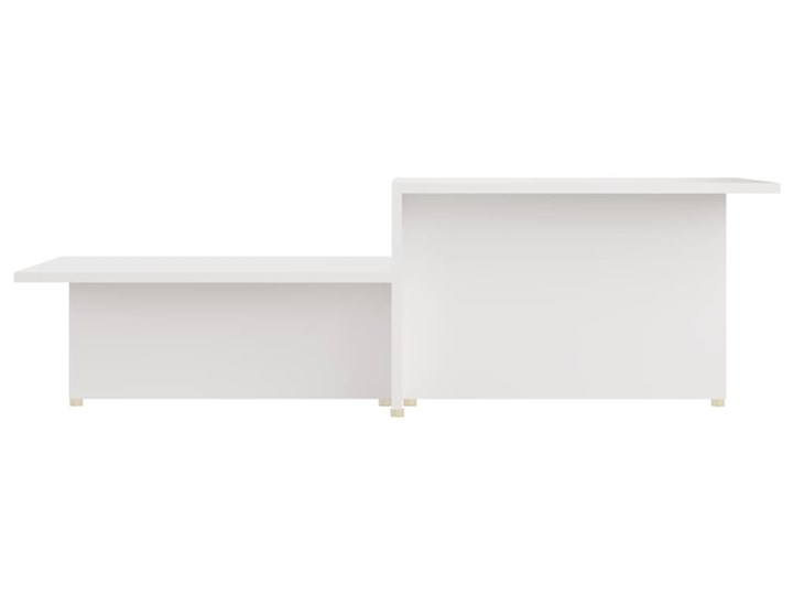 vidaXL Stolik kawowy, biały, 111,5x50x33 cm, materiał drewnopochodny Szerokość 50 cm Długość 111,5 cm Kategoria Stoliki i ławy