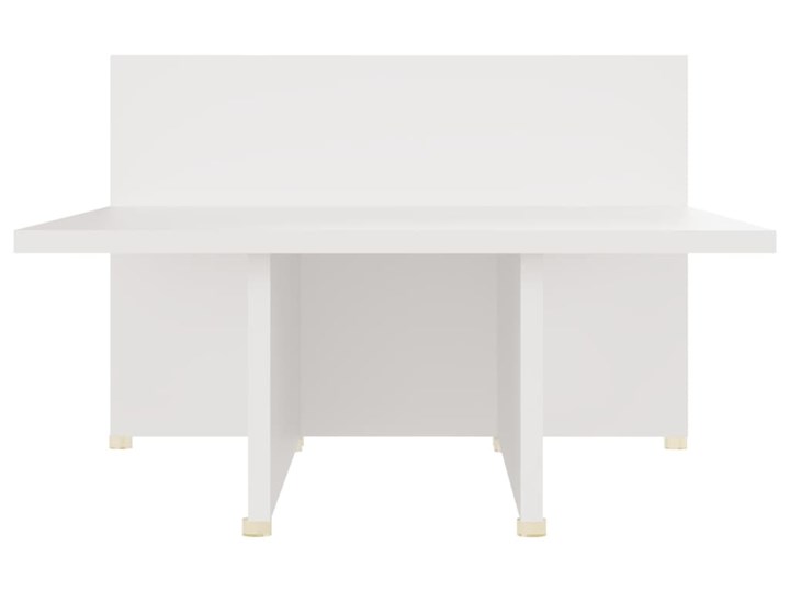 vidaXL Stolik kawowy, biały, 111,5x50x33 cm, materiał drewnopochodny Długość 111,5 cm Kategoria Stoliki i ławy Szerokość 50 cm Funkcje Bez dodatkowych funkcji