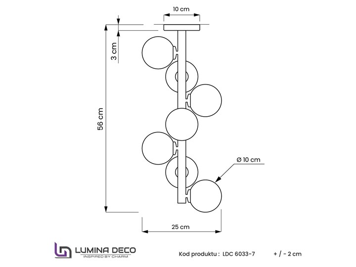 NOWOCZESNA LAMPA SUFITOWA MOSIĘŻNA PETRICA W7 Lampa designerska Szkło Nieregularne Mosiądz Metal Kategoria Lampy sufitowe