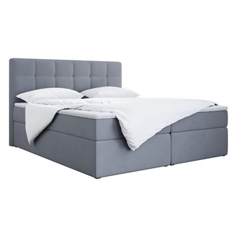Modne łóżko 140x200 cm dwuosobowe kontynentalne do sypialni - LUKA / Casablanca 20573