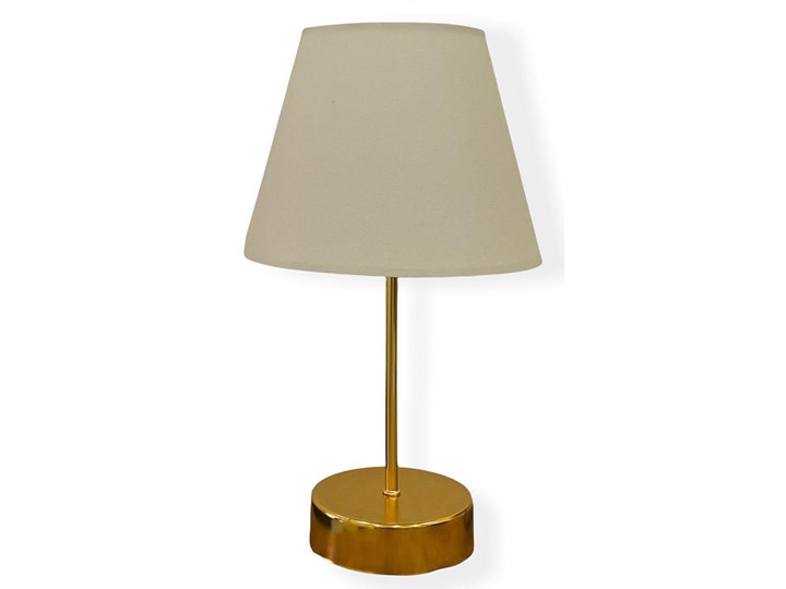 Lampa stołowa 1xE27/60W/230V mosiądz Wysokość 36 cm Tworzywo sztuczne Kategoria Lampy stołowe Metal Kolor Beżowy