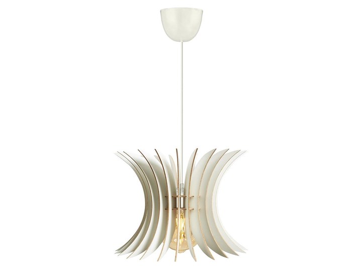 Żyrandol na lince 1xE27/60W/230V biały śr. 20 cm drewno Kategoria Lampy wiszące