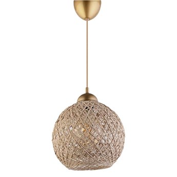 Żyrandol na lince JUTE 1xE27/60W/230V beżowy