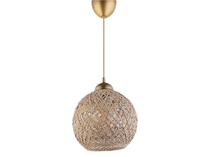 Żyrandol na lince JUTE 1xE27/60W/230V beżowy Tkanina Metal Kategoria Lampy wiszące