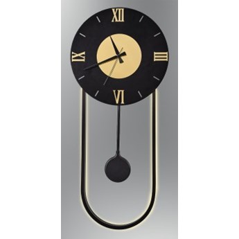 Designerska czarna lampa kinkiet zegar 160 ozcan salon sypialnia jadalnia