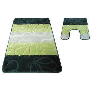 Komplet zielonych dywaników do łazienki -  Visto 4X