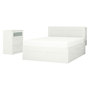 IKEA BRIMNES Meble do sypialni, kpl. 2 szt, biały, 160x200 cm