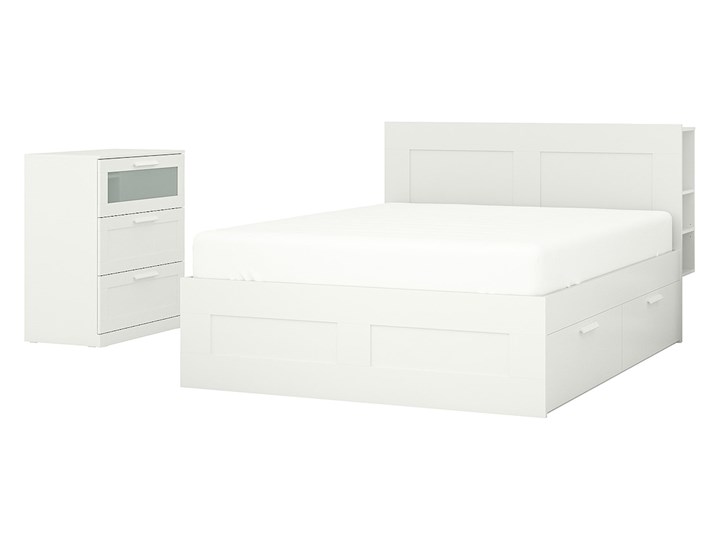 IKEA BRIMNES Meble do sypialni, kpl. 2 szt, biały, 140x200 cm Pomieszczenie Sypialnia