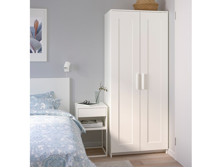 IKEA BRIMNES Zestaw mebli do sypialni 3 szt, biały, 180x200 cm Pomieszczenie Sypialnia Kategoria Zestawy mebli do sypialni
