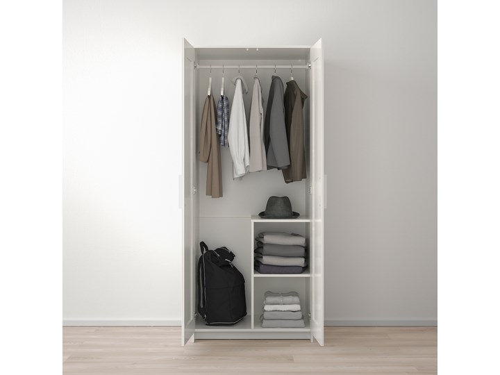IKEA BRIMNES Zestaw mebli do sypialni 3 szt, biały, 140x200 cm Pomieszczenie Sypialnia Kategoria Zestawy mebli do sypialni
