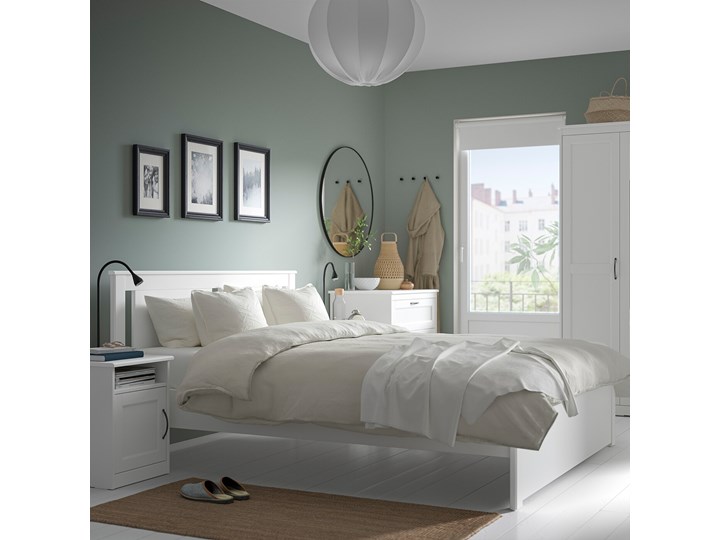 IKEA SONGESAND Zestaw mebli do sypialni 5 szt, biały, 140x200 cm Pomieszczenie Sypialnia