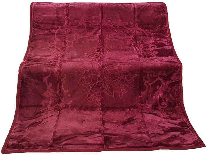 Koc KT8-bordo Poliester Pomieszczenie Salon Kategoria Koce i pledy