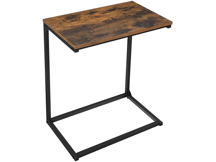 Stolik pod laptopa do loftu - Lioneli 3X Beton Drewno Metal Stal Zestaw stolików Kształt blatu Prostokątne