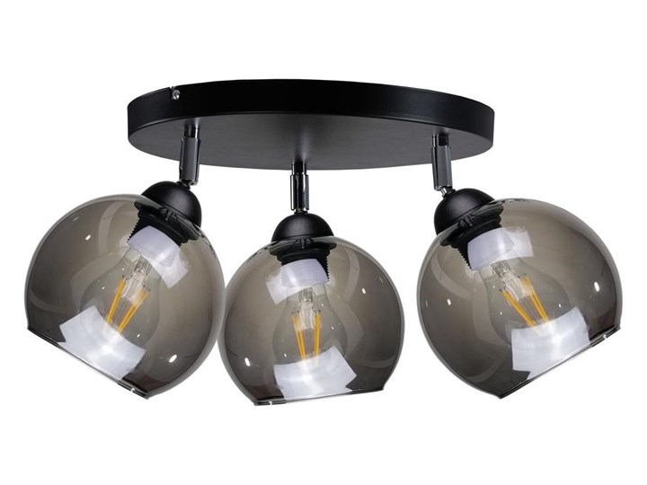 Oświetlenie punktowe UNO 3xE27/60W/230V czarny Szkło Metal Kategoria Lampy sufitowe