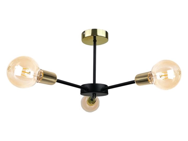 Żyrandol SUNA 3xE27/60W/230V czarny/złoty Metal Kategoria Lampy sufitowe