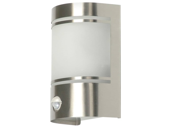 Smartwares Zewnętrzna lampa ścienna, czujnik, 14x20x10,5 cm, srebrna Kinkiet ogrodowy Kolor Srebrny Kategoria Lampy ogrodowe