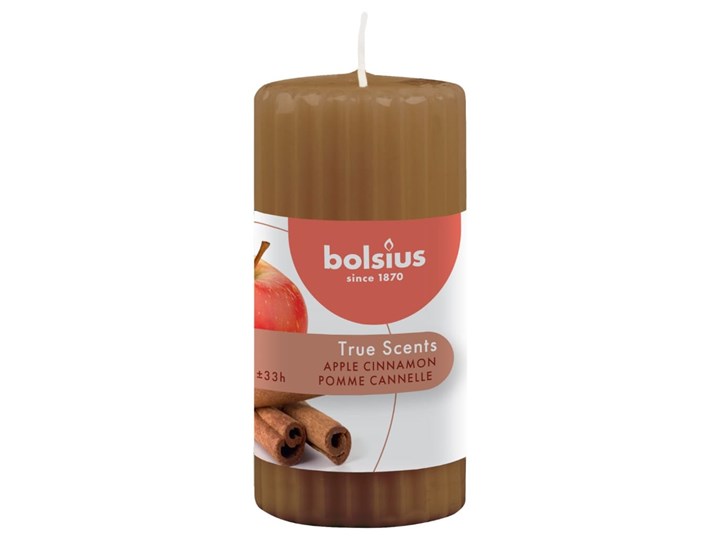 Bolsius Zapachowe świece True Scents, 6 szt., 120x58mm, jabłko-cynamon Świeca zapachowa Kategoria Świeczniki i świece
