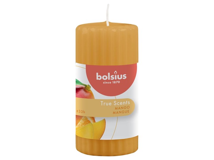 Bolsius Zapachowe świece True Scents, prążki, 6 szt., 120x58 mm, magno Świeca zapachowa Kategoria Świeczniki i świece